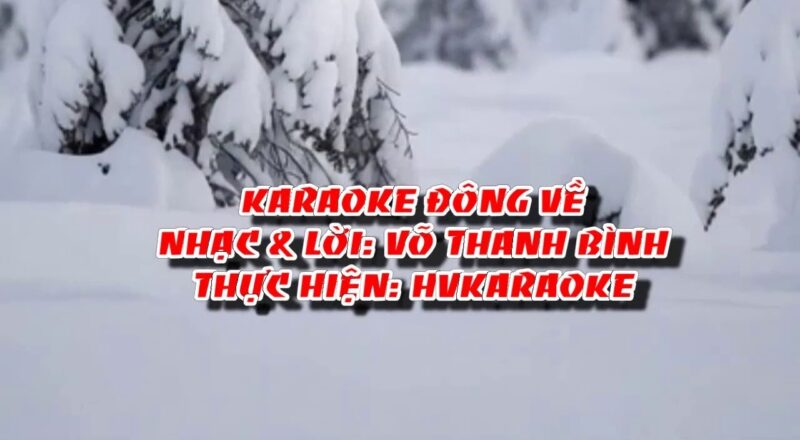 HVKaraoke | ĐÔNG VỀ (Nhạc & lời: Võ Thanh Bình)