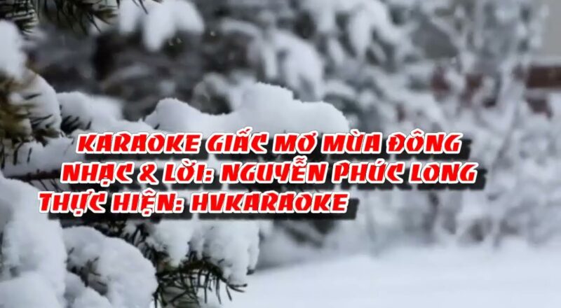 HVKaraoke | GIẤC MƠ MÙA ĐÔNG (Nhạc & lời: Nguyễn Phúc Long)