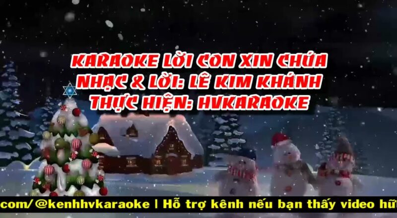 HVKaraoke | LỜI CON XIN CHÚA (Nhạc & lời: Lê Kim Khánh)