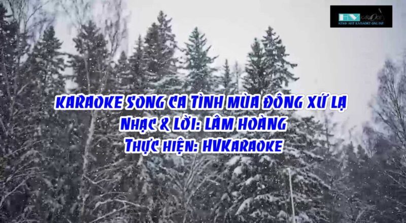 HVKaraoke Song ca | TÌNH MÙA ĐÔNG XỨ LẠ (Nhạc & lời: Lâm Hoàng)